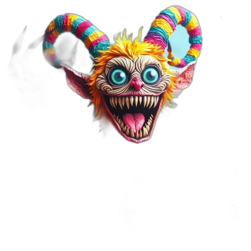 mask, creature, face, staff transparent PNG cut-out