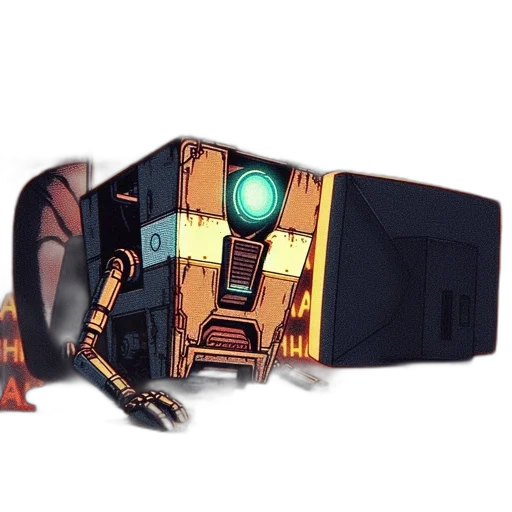 robot, weapon, mask, concept art transparent PNG cut-out