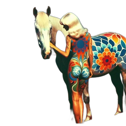 animal, flower, concept art, fantasy art transparent PNG cut-out