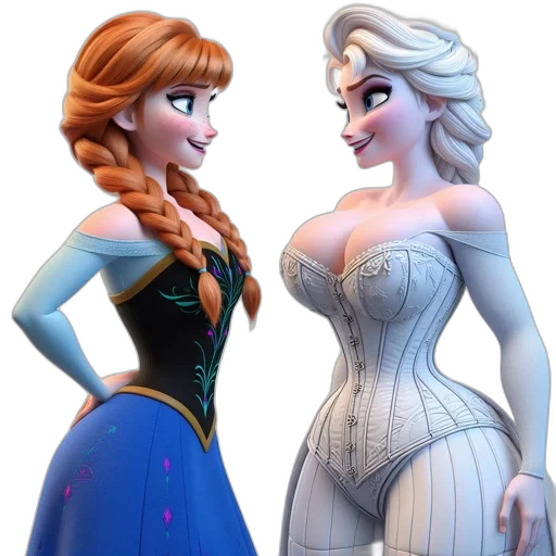 dress, crown, 3d render, concept art transparent PNG cut-out