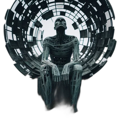 robot, mask, creature, cyberpunk transparent PNG cut-out