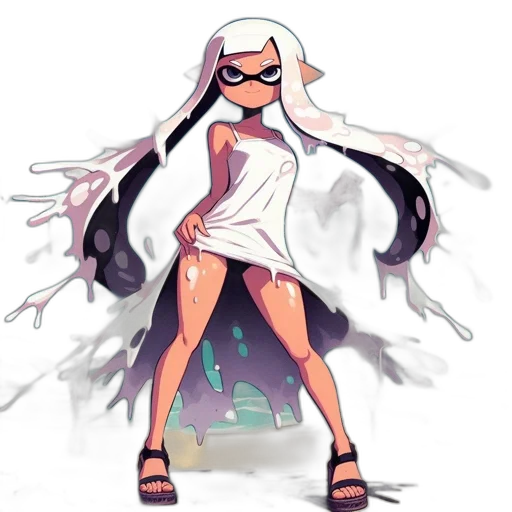 dress, weapon, jacket, hair transparent PNG cut-out