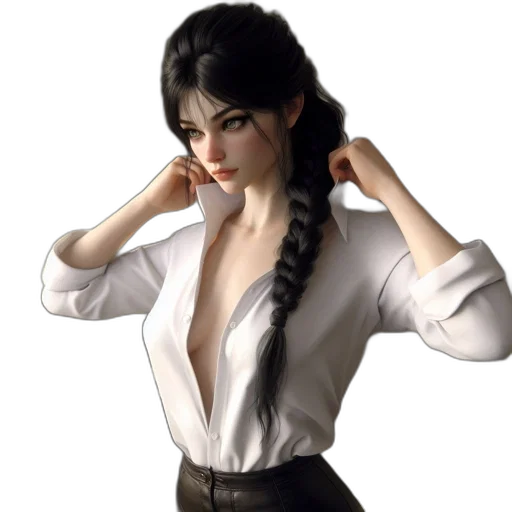 staff, dress, jacket, face transparent PNG cut-out
