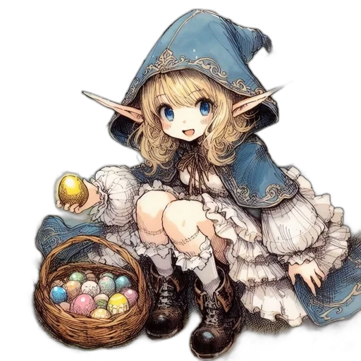staff, dress, dragon, hat transparent PNG cut-out