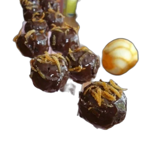 food, crown, 3d render, photorealistic transparent PNG cut-out