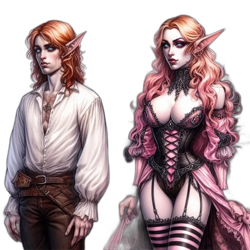 fantasy art, concept art, pixel art, comic book art transparent PNG cut-out
