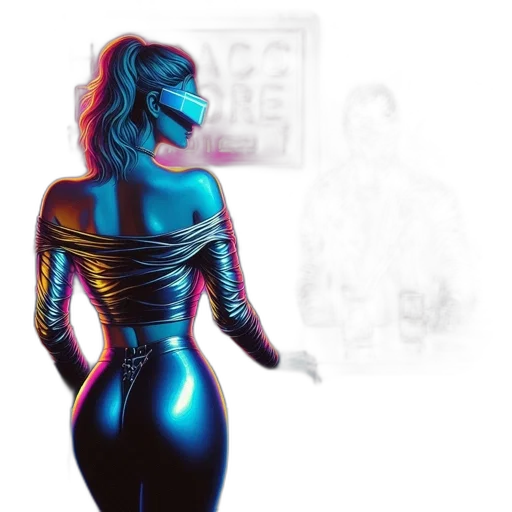 dress, robot, jacket, concept art transparent PNG cut-out