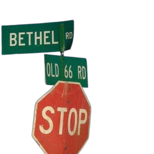 3d render, stop, sign, intersection transparent PNG cut-out