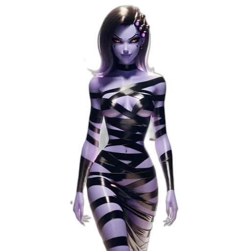 dress, concept art, fantasy art, comic book art transparent PNG cut-out