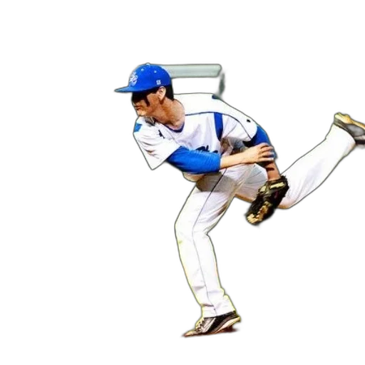 cartoon, baseball, player, blue transparent PNG cut-out