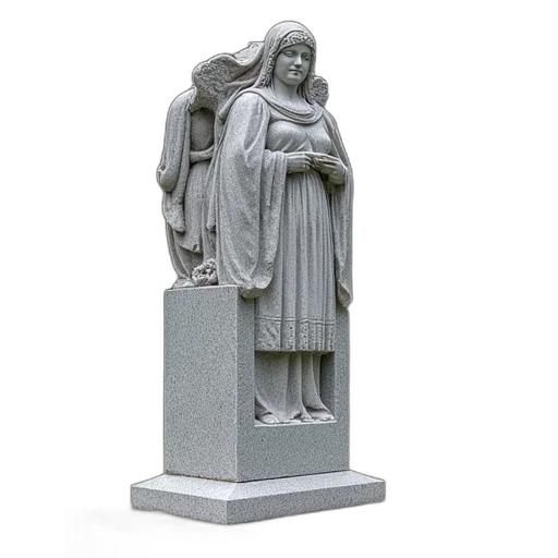 3d render, photorealistic, granite, memorial transparent PNG cut-out