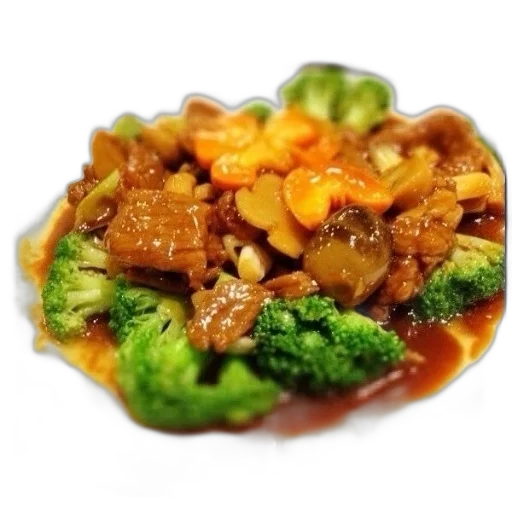 food, crown, photorealistic, 3d render transparent PNG cut-out