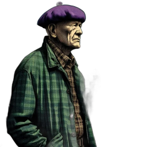 hat, jacket, face, mask transparent PNG cut-out