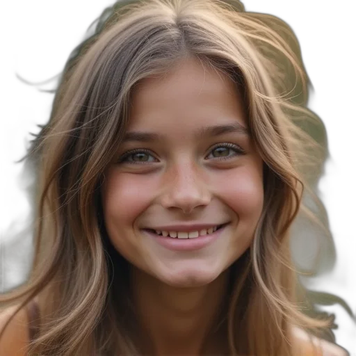 face, hair, crown, dress transparent PNG cut-out