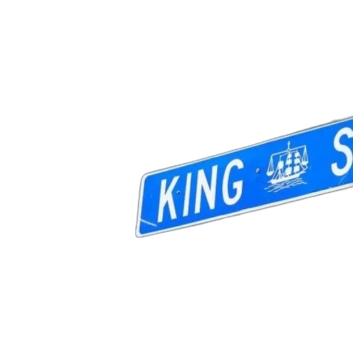 crown, 3d render, city street, blue transparent PNG cut-out