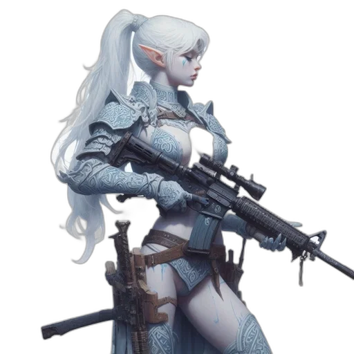 weapon, robot, staff, concept art transparent PNG cut-out