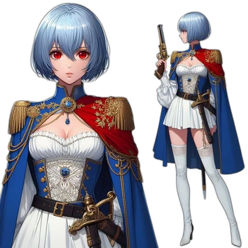 sword, weapon, staff, dress transparent PNG cut-out