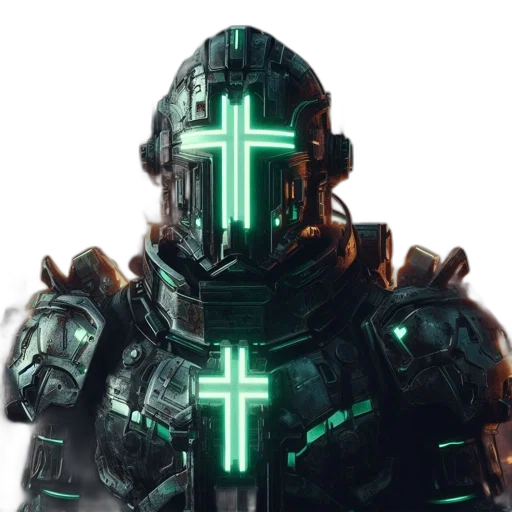 robot, weapon, concept art, cyberpunk transparent PNG cut-out