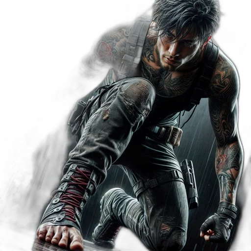 concept art, photorealistic, comic book art, fantasy art transparent PNG cut-out