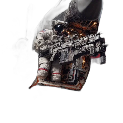 weapon, mask, robot, staff transparent PNG cut-out