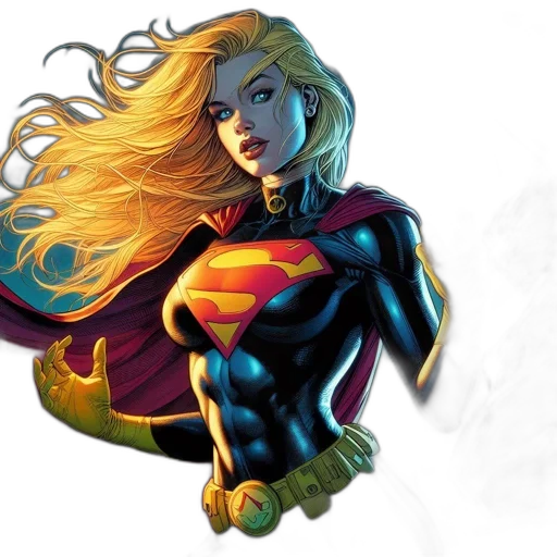 comic book art, concept art, fantasy art, female transparent PNG cut-out