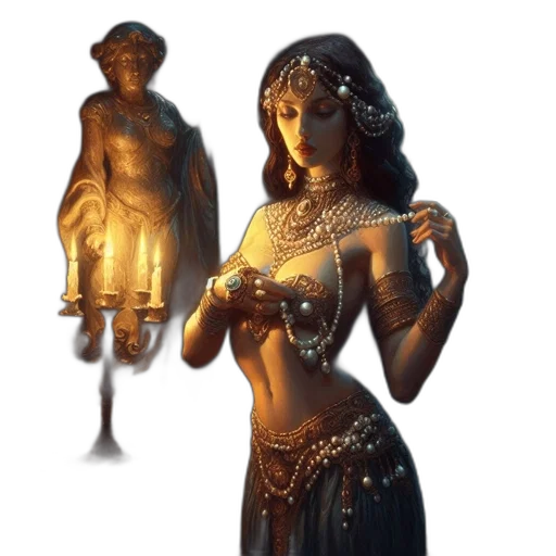 jewelry, crown, staff, dress transparent PNG cut-out