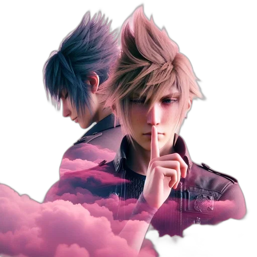 concept art, fantasy art, anime, vaporwave transparent PNG cut-out