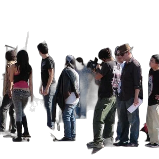 staff, mask, concept art, group transparent PNG cut-out