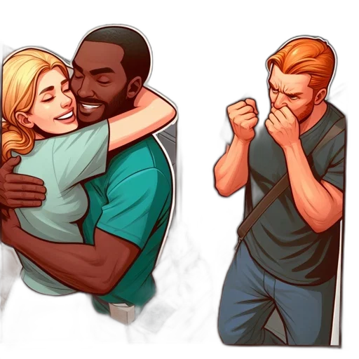 comic book art, concept art, fire, earth tones transparent PNG cut-out