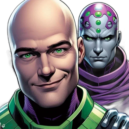 comic book art, concept art, two, males transparent PNG cut-out