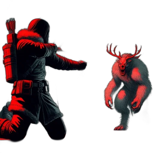 creature, mask, animal, weapon transparent PNG cut-out