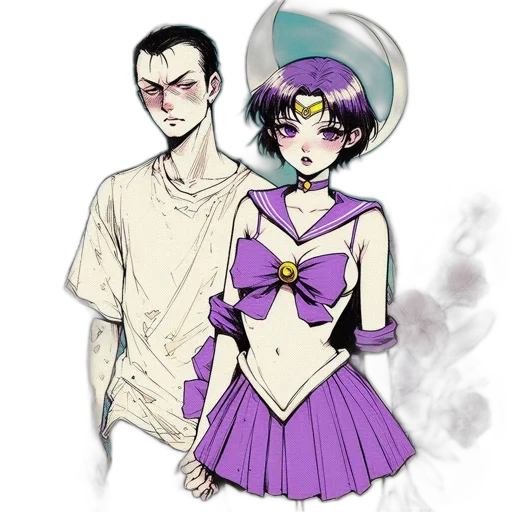 dress, staff, anime, concept art transparent PNG cut-out