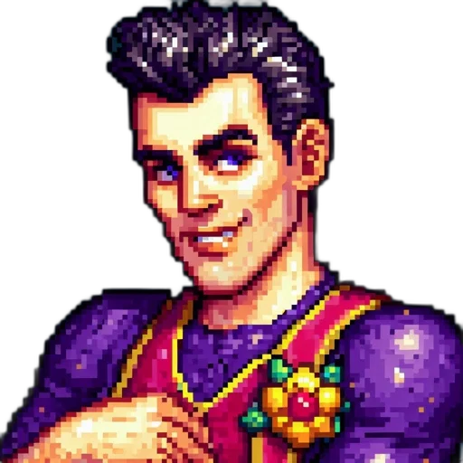 staff, face, jewelry, pixel art transparent PNG cut-out