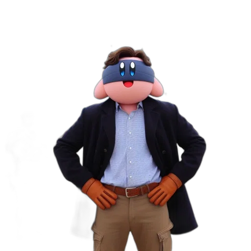 staff, jacket, mask, hat transparent PNG cut-out