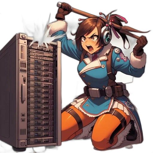 weapon, robot, sword, staff transparent PNG cut-out
