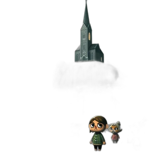building, umbrella, staff, concept art transparent PNG cut-out