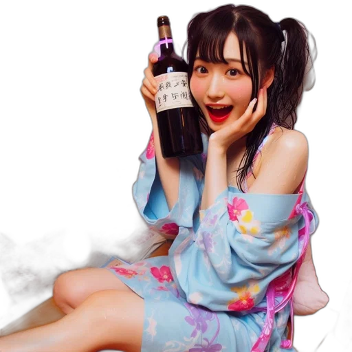 bottle, dress, photorealistic, anime transparent PNG cut-out