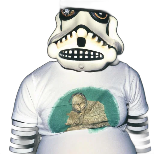 robot, mask, jacket, creature transparent PNG cut-out