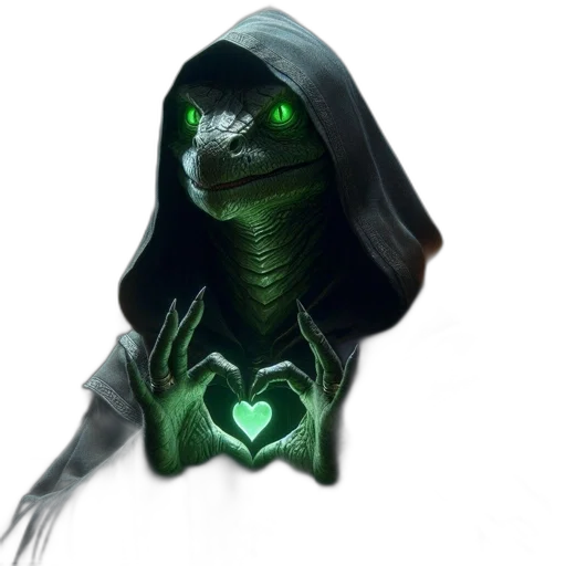 dragon, mask, creature, staff transparent PNG cut-out