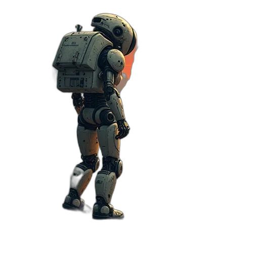 robot, weapon, jacket, creature transparent PNG cut-out