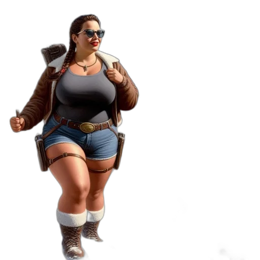 jacket, staff, dress, weapon transparent PNG cut-out