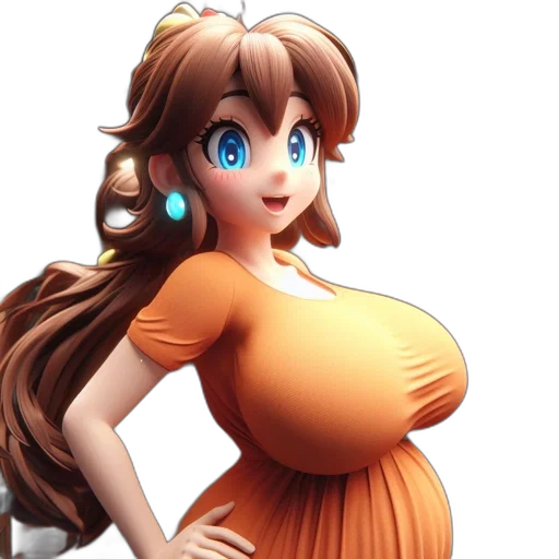 dress, robot, 3d render, concept art transparent PNG cut-out