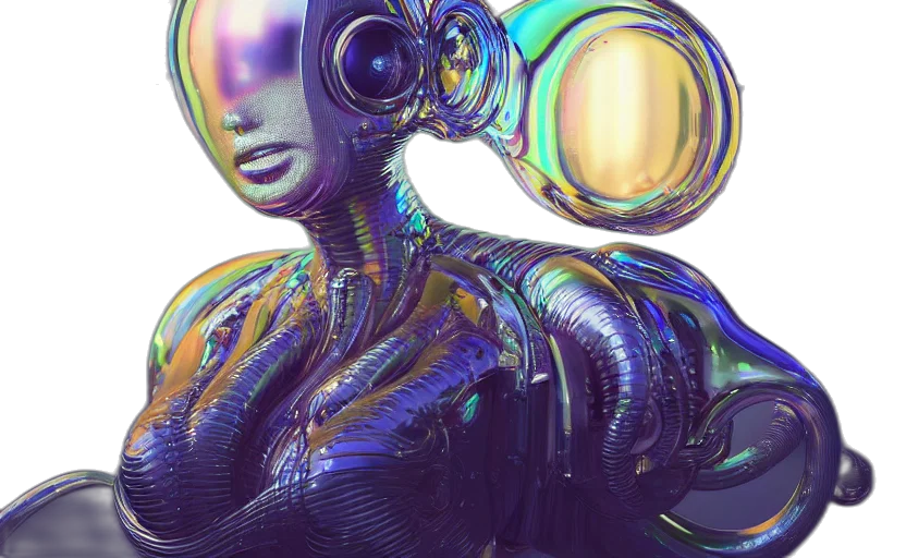 robot, creature, dress, mask transparent PNG cut-out