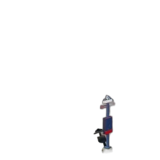 robot, hat, staff, bottle transparent PNG cut-out