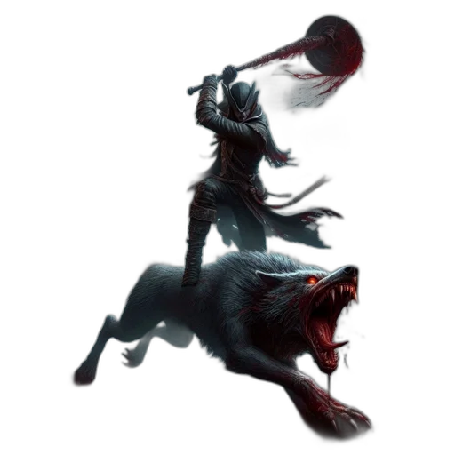 creature, animal, dragon, staff transparent PNG cut-out