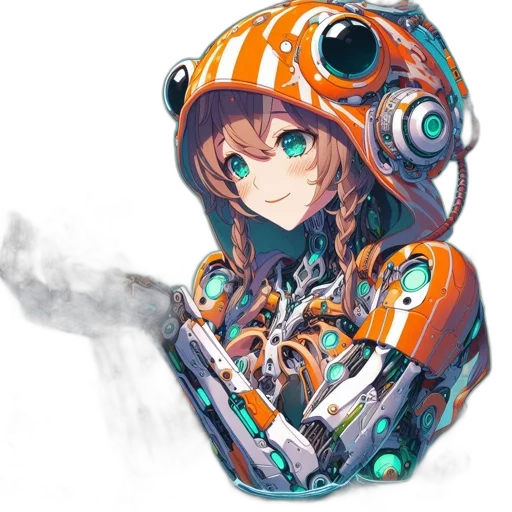 robot, weapon, mask, face transparent PNG cut-out