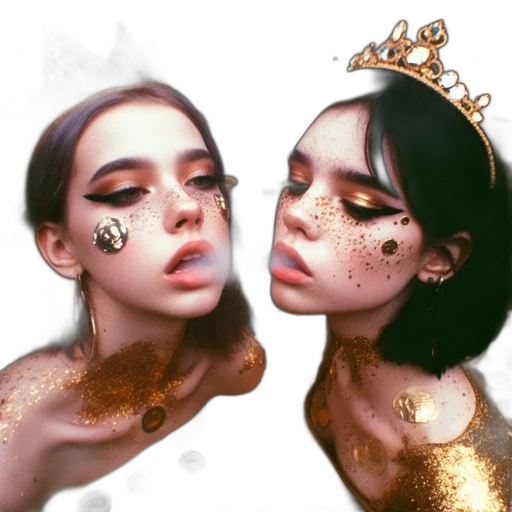 crown, jewelry, mask, face transparent PNG cut-out