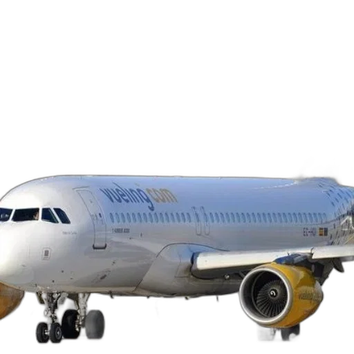 3d render, photorealistic, golden, vueling transparent PNG cut-out