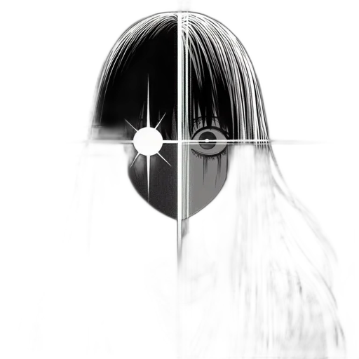hair, mask, face, sword transparent PNG cut-out