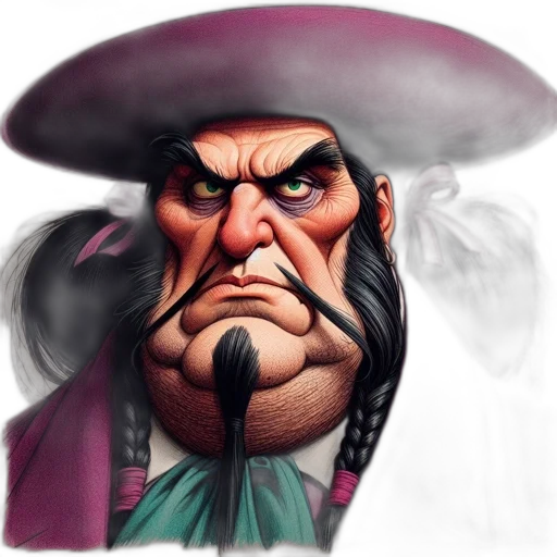 face, staff, hat, concept art transparent PNG cut-out